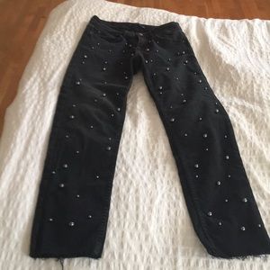 Zara black jeans with a studs